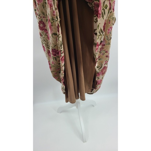 Torrid Velvet Burnout Floral Midi Women Dress 1X Coquette Fairy Whimsy Indie - Picture 10 of 16